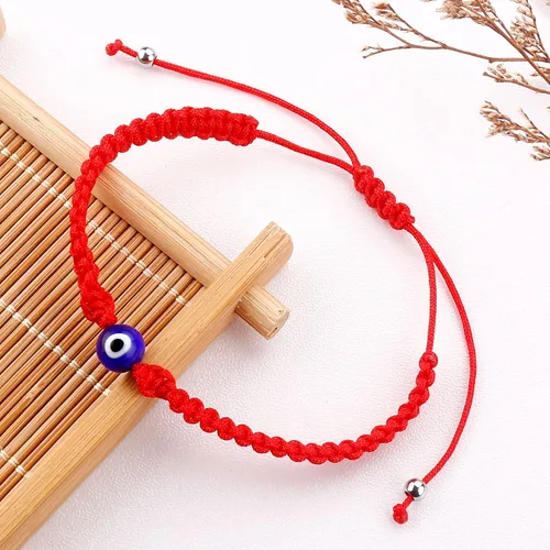 Vista 29 de SUMMER LOVE Handmade Jewelry Evil Eye Bracelets with Card,Black Red String Bracelets Kabbalah Protection Luck Amulet for Women Men Friends Pulseras