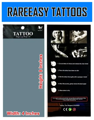 Vista 3 de Tatuajes de 2 hojas de hermosas flores de rosa morada, ancla de paloma, tatuajes temporales, calcomanías de tatuajes falsos para cuerpo, brazo