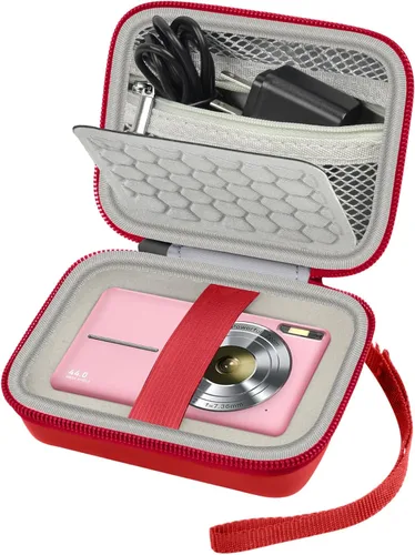 Vista 9 de Estuche protector y de transporte para cámara digital, AbergBest 21 megapíxeles 2.7" LCD recargable HD/Kodak Pixpro/Canon PowerShot ELPH 180/190