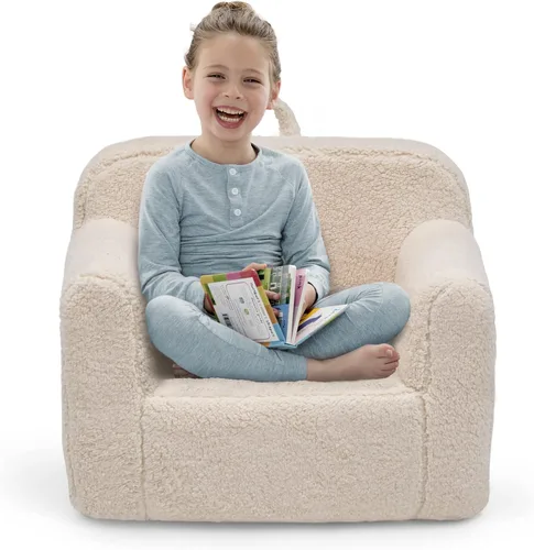 Vista 8 de Delta Children Cozee - Silla Sherpa, color crema
