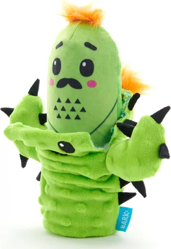 Vista 7 de Barkbox Air Head Juguete para Perros – Juguete de Peluche Rip & Reveal con Pelota Chirriante Espinosa Oculta, Crujido Loco y Relleno Suave – Juego