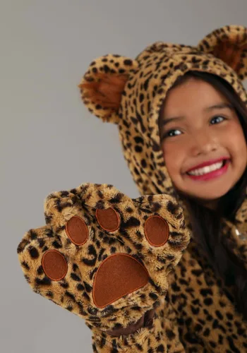 Vista 3 de Disfraz de Leopardo de Lujo para Niños Multicolor