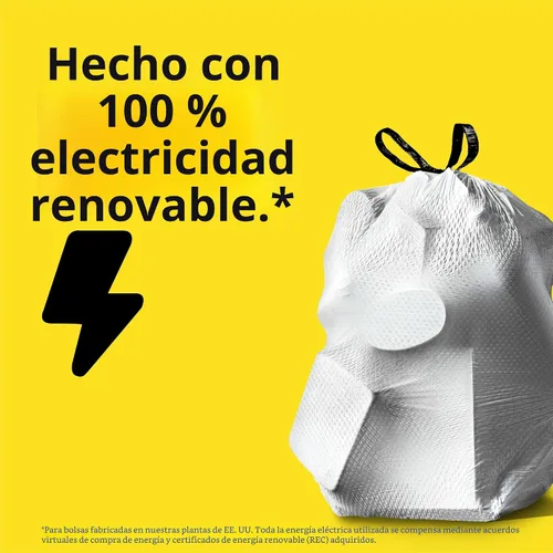 Vista 7 de Bolsas de basura medianas Glad, 8 galones, bolsas de basura Febreze limpias frescas, con control de olores y cordón, 80