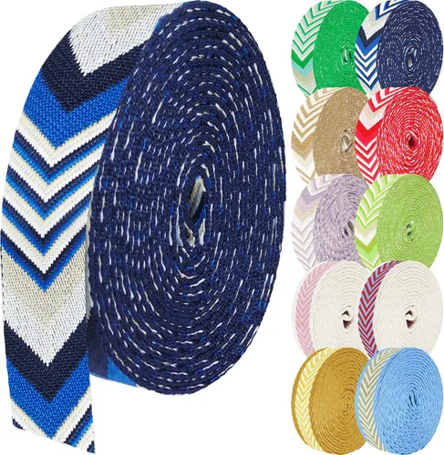 Vista 38 de 1.5 pulgadas Correa de nailon con patrón, correas de cinturón de nailon, correas para bolso, correas para mochila, cinturón de nailon