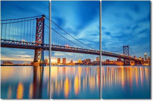 Vista 41 de Imagen del río Mississippi al anochecer, pintura de paisaje urbano de Nueva Orleans, Louisiana, impresiones artísticas, decoración de pared