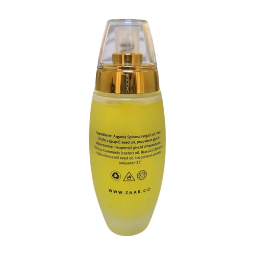 Vista 5 de Zaar Aceite de argán natural, aceite de argán para el cabello, pulidor de cabello suave y brillante, aceite de argán de Marruecos para control