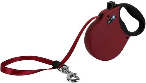 Vista 19 de Alcott Adventure Correa de cinturón reflectante retráctil – 10 pies – Extra pequeña para perros de hasta 25 libras, negro con mango de agarre suave