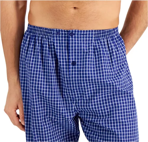 Vista 4 de Hanes Men's Long Sleeve Plain Weave Pajama Set