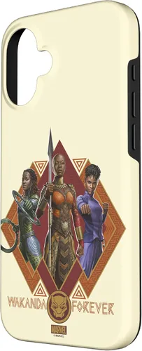Vista 2 de iPhone 16 Marvel Black Panther: Wakanda Forever Hero Warrior Trio Case