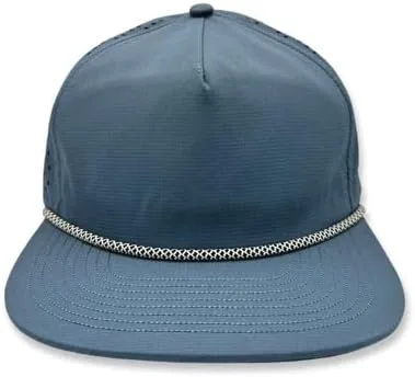 Vista 4 de Blanksies Yosemite - Sombrero de cuerda para billetes planos, con 5 paneles en blanco, gorra de béisbol de rendimiento al aire libre