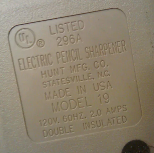 Vista 2 de Sacapuntas eléctrico Boston modelo 19