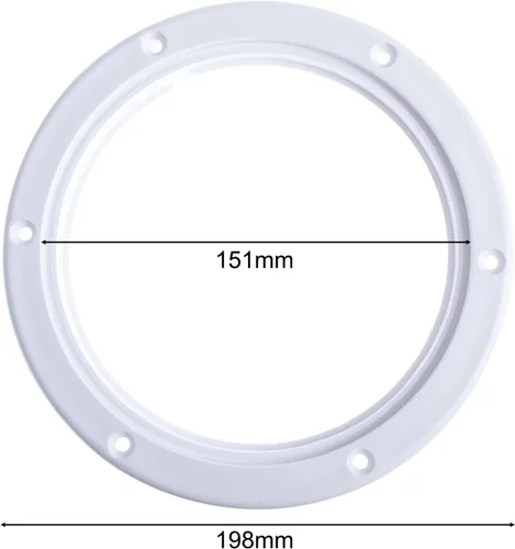 Vista 3 de 2 Pack of 4/6/7 inch Boat Hatch White Round Non Slip Inspection Hatch Marine Boat Deck Access Hatch