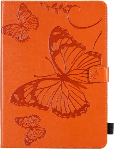Vista 9 de Funda tipo folio para iPad Pro de 11 pulgadas 2018-2022, iPad Air de 11 pulgadas y 10.9 pulgadas, Techcircle Butterfly en relieve, funda inteligente