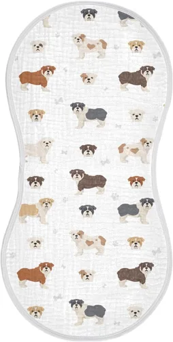 Vista 22 de vvfelixl Paños para eructos, Bichon Frise para bebé, niño, niña, bebé, trapos para eructos, 1 paquete Multi 15