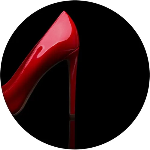 Vista 3 de Zapatos de tacón alto con tacón de aguja rojo icónico PopSockets PopGrip intercambiables