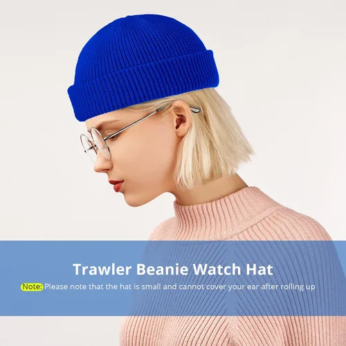 Vista 4 de SATINIOR Gorro de pescador con borde enrollable, gorro de pescador para mujeres y hombres