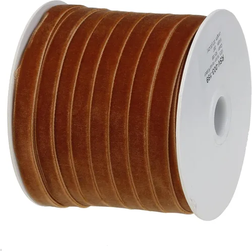 Vista 6 de COTOWIN Cintas de terciopelo triturado de 1 pulgada, 8 yardas (negro, 1 pulgada)