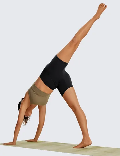 Vista 4 de CRZ YOGA Womens ButterLuxe Biker Shorts 6 Inches - High Waisted Workout Running Volleyball Spandex Yoga Shorts