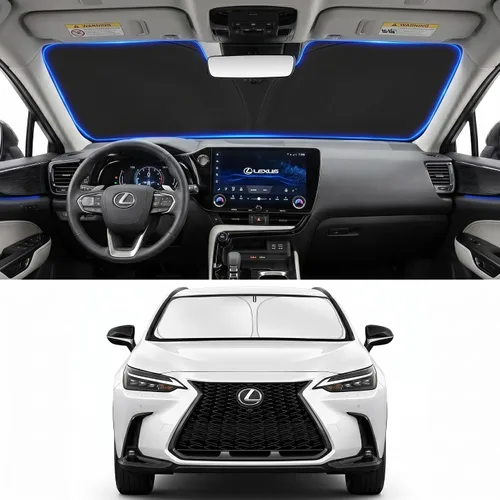 Vista 51 de Parasol para parabrisas para BMW X1 E84 2016-2024 2025, accesorios – Cubierta de parasol para parabrisas de ventana delantera, ajuste personalizado