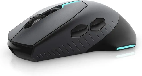Vista 3 de Alienware WiredWireless Gaming Mouse AW610M 16000 DPI Optical Sensor - 350 Hour Rechargeable Battery Life - 7 Buttons - 3-ZONE Alienfx RGB Lighting