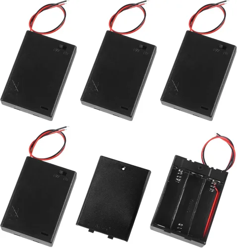 Vista 19 de 3 unids 2 AA titular de la batería USB hembra Socket 2 AA caja de batería titular con cubierta e interruptor de encendido/apagado