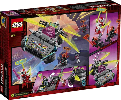 Vista 5 de LEGO NINJAGO Auto de juguete Ninja Tuner 71710, kit de construcción para niños (419 piezas)