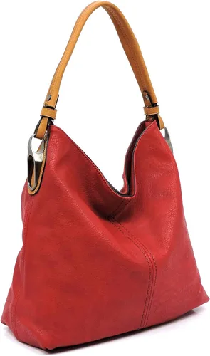Vista 2 de Janin Handbag Bolso de hombro estilo cubo con correa extra larga