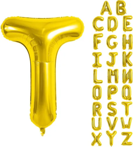 Vista 53 de Globos de letras azules de 40 pulgadas, globo grande del alfabeto de aluminio de Mylar para decoración de cumpleaños, boda, aniversario, graduación