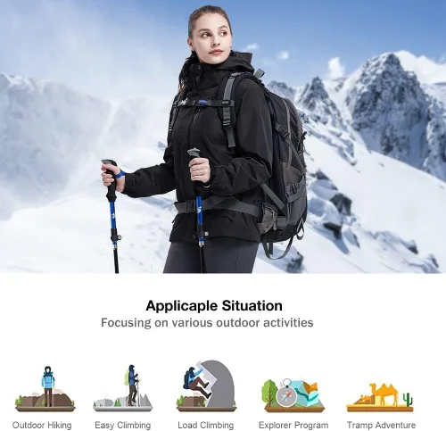 Vista 26 de CAMEL CROWN Chaqueta de esquí impermeable 3 en 1 para mujer, abrigo de invierno rompevientos, chaquetas de snowboard para lluvia, nieve, senderismo
