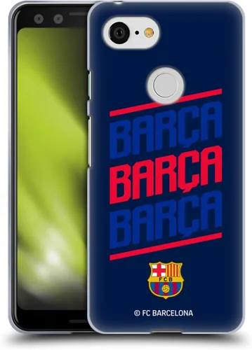 Vista 32 de Head Case Designs Funda de gel con licencia oficial del FC Barcelona Barca Crest Graphics [protección de grado militar] compatible con Google Pixel 3