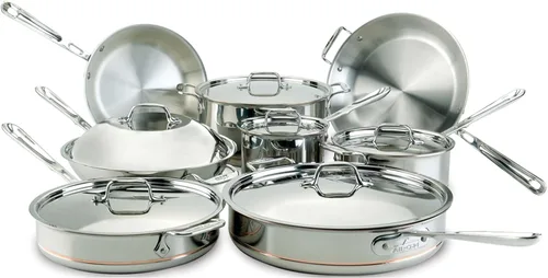 Vista 9 de All-Clad Juego de utensilios de cocina de acero con núcleo de cobre, 5