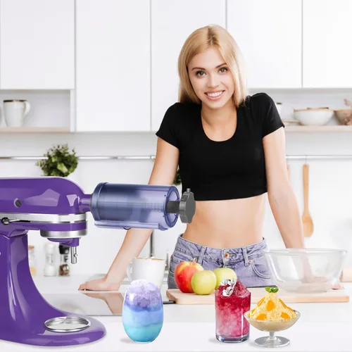 Vista 2 de Accesorio de hielo afeitado para batidoras de pie KitchenAid, 8 moldes, sustituye a KSMSIA