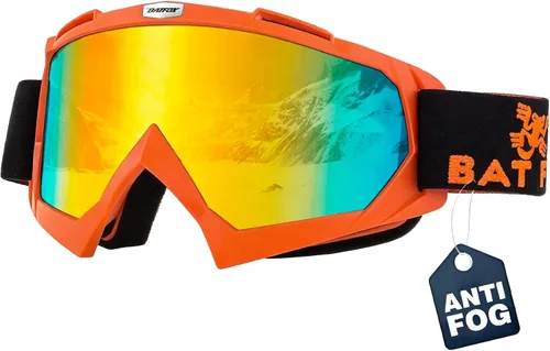 Vista 9 de Gafas de esquí antivaho OTG para adultos y niños, gafas de snowboard con 100% protección UV y ajuste antideslizante para esquí