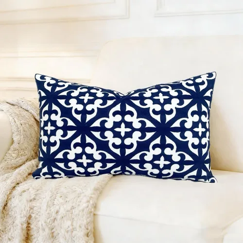 Vista 35 de Slow Cow - Funda de almohada decorativa con bordado, funda de almohada para sofá, funda de almohada de 20 x 20 pulgadas, gris