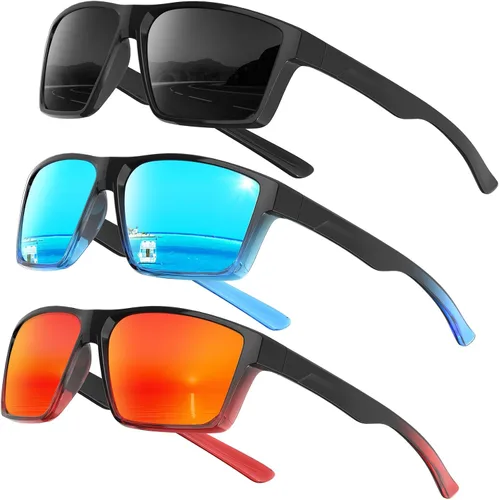 Vista 12 de KALIYADI Gafas de sol polarizadas para hombre y mujer: gafas de sol con UV400 para conducir, correr, ciclismo