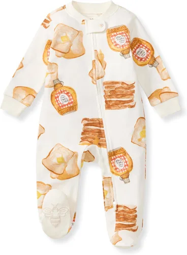 Vista 245 de Burt's Bees Baby - Pijama de una pieza para bebé, mameluco para dormir y jugar, algodón 100% orgánico, cremallera frontal