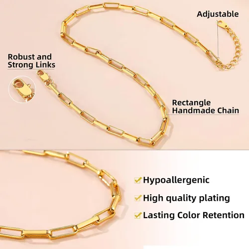 Vista 5 de GOLDCHIC JEWELRY Gargantilla gruesa de oro para mujer, collar de cadena cubana de 0.197 pulgadas, 0.472 pulgadas, 0.472 pulgadas, 0.71 pulgadas