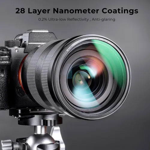 Vista 8 de K&F Concept Kit de filtros de lente 4 en 1 con anillo magnético MCUV CPL fijo ND1000 de 3.740 in con 28 recubrimientos múltiples para lente