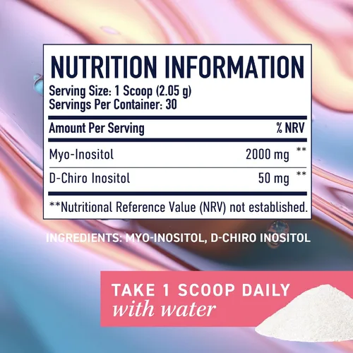 Vista 9 de SMNutrition Gomitas de inositol en polvo y canela Juego de glucoequilibrio con mio-inositol y polvo D-Chiro inositol (30 porciones) y complejo