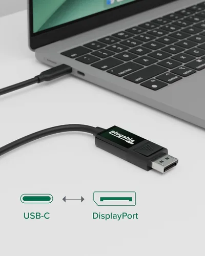 Vista 5 de Adaptador enchufable de USB-C a HDMI/DP/VGA.