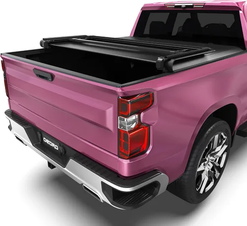 Vista 20 de OEDRO FRP Cubierta Tonneau Rígida de Triple Pliegue Compatible con Chevy Silverado 1500 y GMC Sierra 1500 2007-2013 Nuevo Estilo de Carrocería Cama