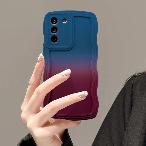 Vista 12 de UEEBAI Funda de silicona con marco ondulado para Samsung Galaxy A13 5G, lindo marco ondulado, ajuste delgado, a prueba de golpes, funda suave y Negro