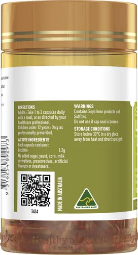 Vista 3 de Healthy Care Lecitina 1200mg 100caps