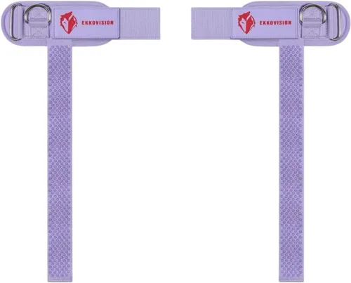 Vista 14 de Ekkovision EKKO - Correas de levantamiento de pesas con anillo en D con puños, soporte de muñeca para hombres, correas de levantamiento gruesas