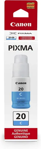 Vista 4 de Canon PIXMA G6020 Supertank inalámbrico (Megatank) GI-20 - Botella de tinta cian, compatible con PIXMA G6020 GI-20, botella de tinta magenta