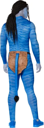 Vista 2 de Spirit Halloween Avatar El Camino del Agua Disfraz de Na'vi para adulto Con licencia oficial Disfraz de Avatar 2