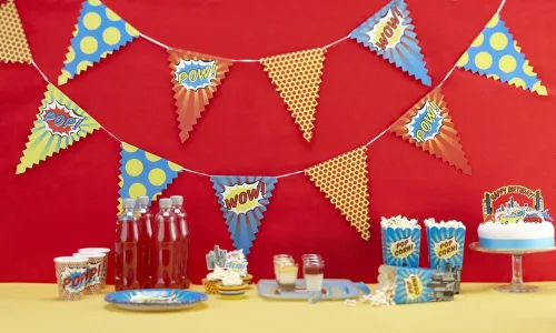 Vista 15 de Ginger Ray Pop Art Party - Tinas de papel para helados, paquete de 8