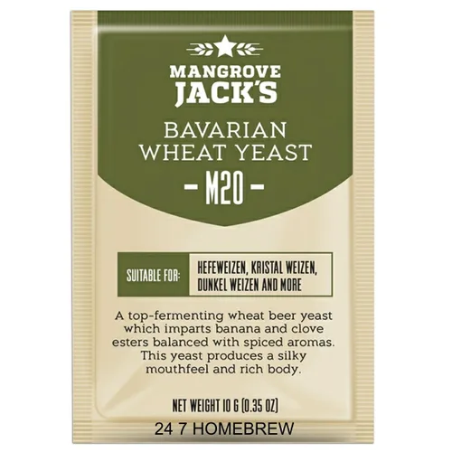 Vista 2 de 2 levaduras Mangrove Jack's M20 de trigo bávaro serie Craft Series, 0.35 oz, golosinas 23L