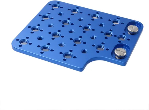 Vista 9 de Placa de queso para cámara Montaje lateral para ARRI Alexa Mini LF Teradek Vaxis Rig Follow Focus Motor con rosca de 3/8" 1/4" (negro)