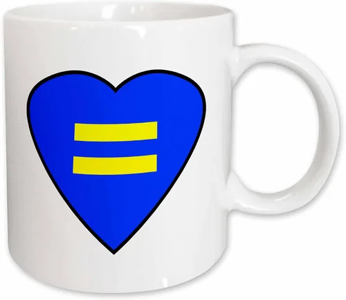 Vista 10 de 3dRose mug _ 124002 _ 3 " Gay Igualdad símbolo Magic transformando "taza, 11 oz, color blanco y negro No apllicable